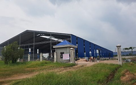 THIẾT KẾ NHÀ MÁY SẢN XUẤT BẰNG KHUNG THÉP TIỀN CHẾ TẠI BÌNH THUẬN